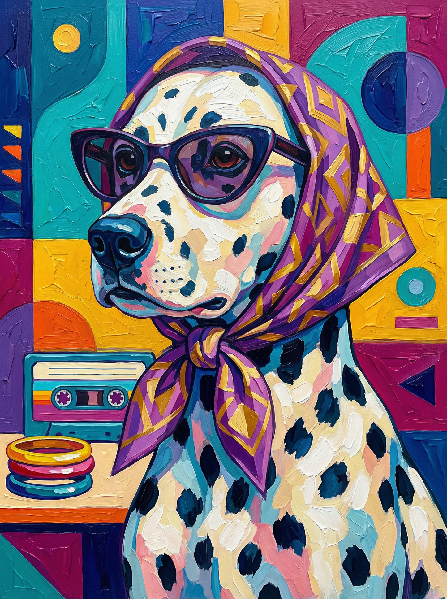 Retro Dalmatian Dog (80 Colors)