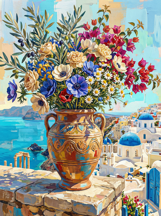Santorini Seaside Bouquet (120 Colors)