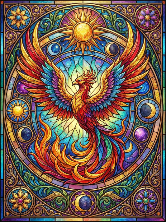 Stained Glass Phoenix (80 Colors)