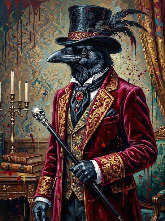Steampunk Raven Gentleman (80 Colors)