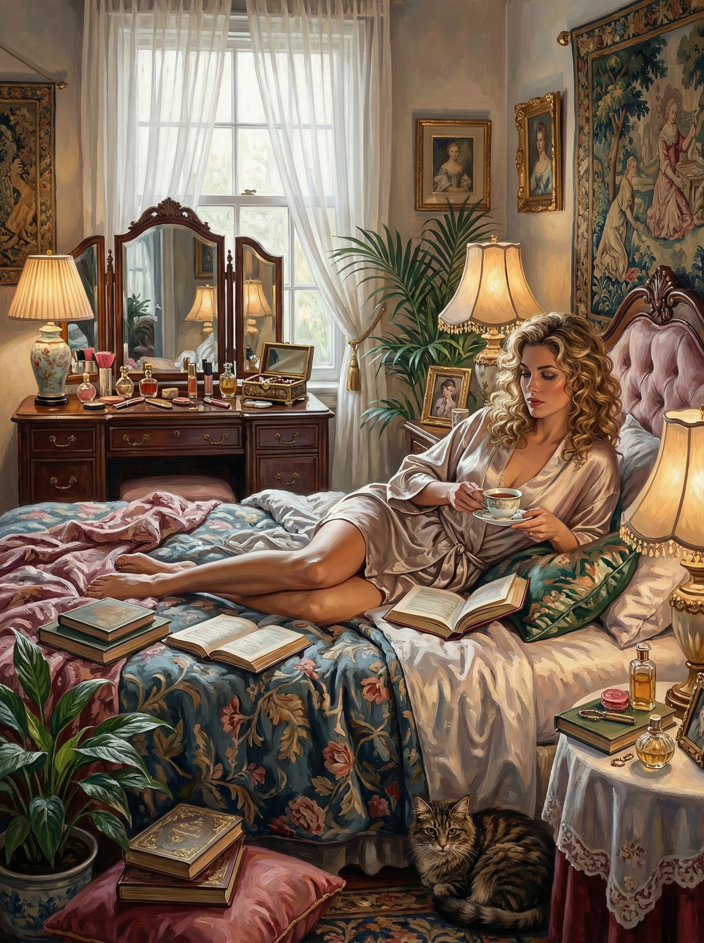 Sunlit Bedroom Rest (80 Colors)