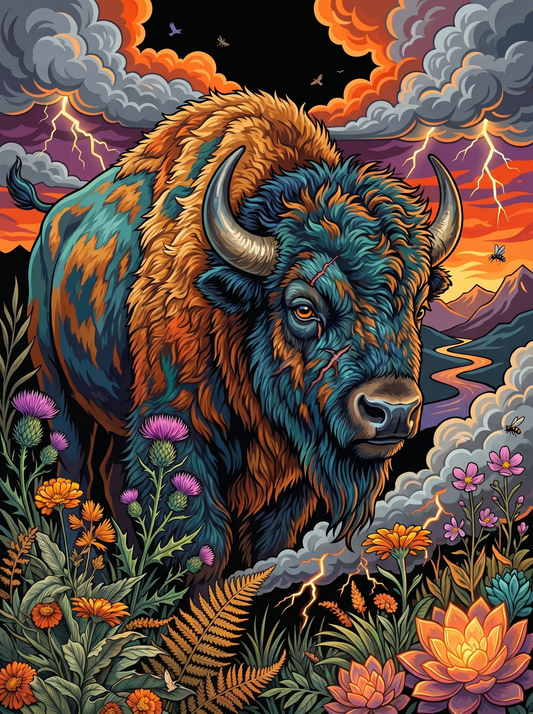 Thunder Storm Buffalo (120 Colors)