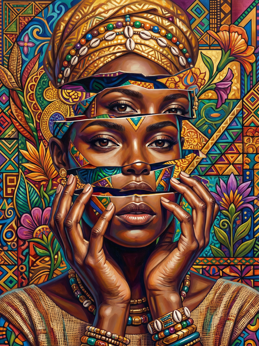 Tribal Royalty Portrait (120 Colors)