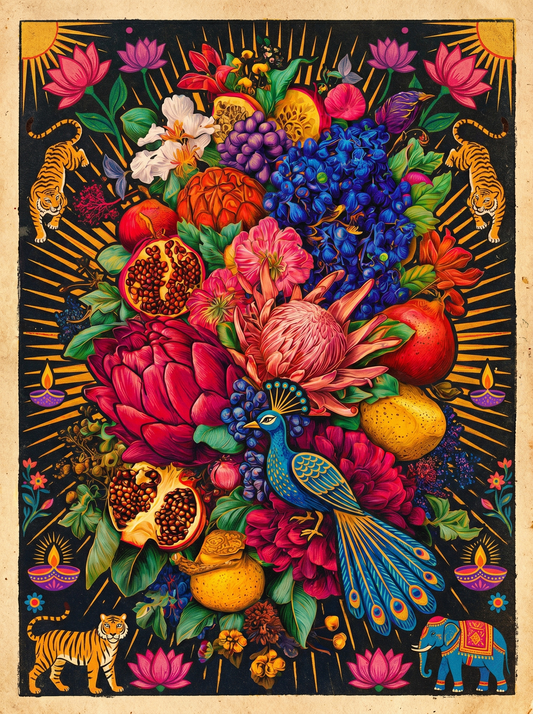 Tropical Bird Florals (80 Colors)