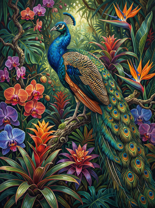 Tropical Peacock Paradise (120 Colors)