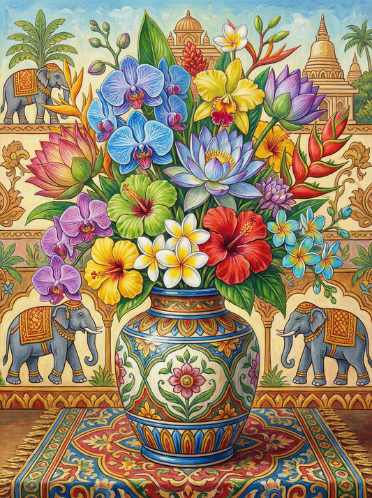 Tropical Temple Flowers (80 Colors)
