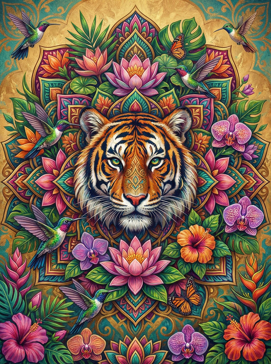 Tropical Tiger Meditation (120 Colors)