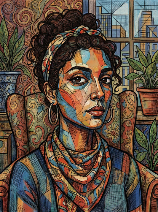 Urban Woman Portrait (120 Colors)