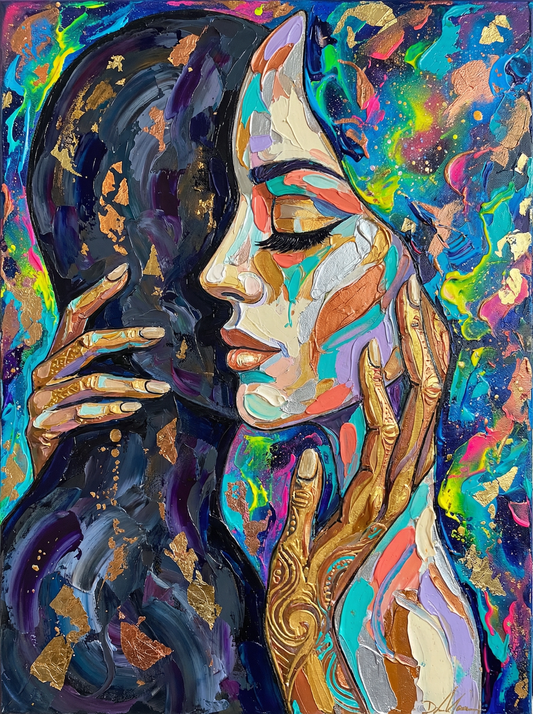 Vibrant Artistic Faces (80 Colors)
