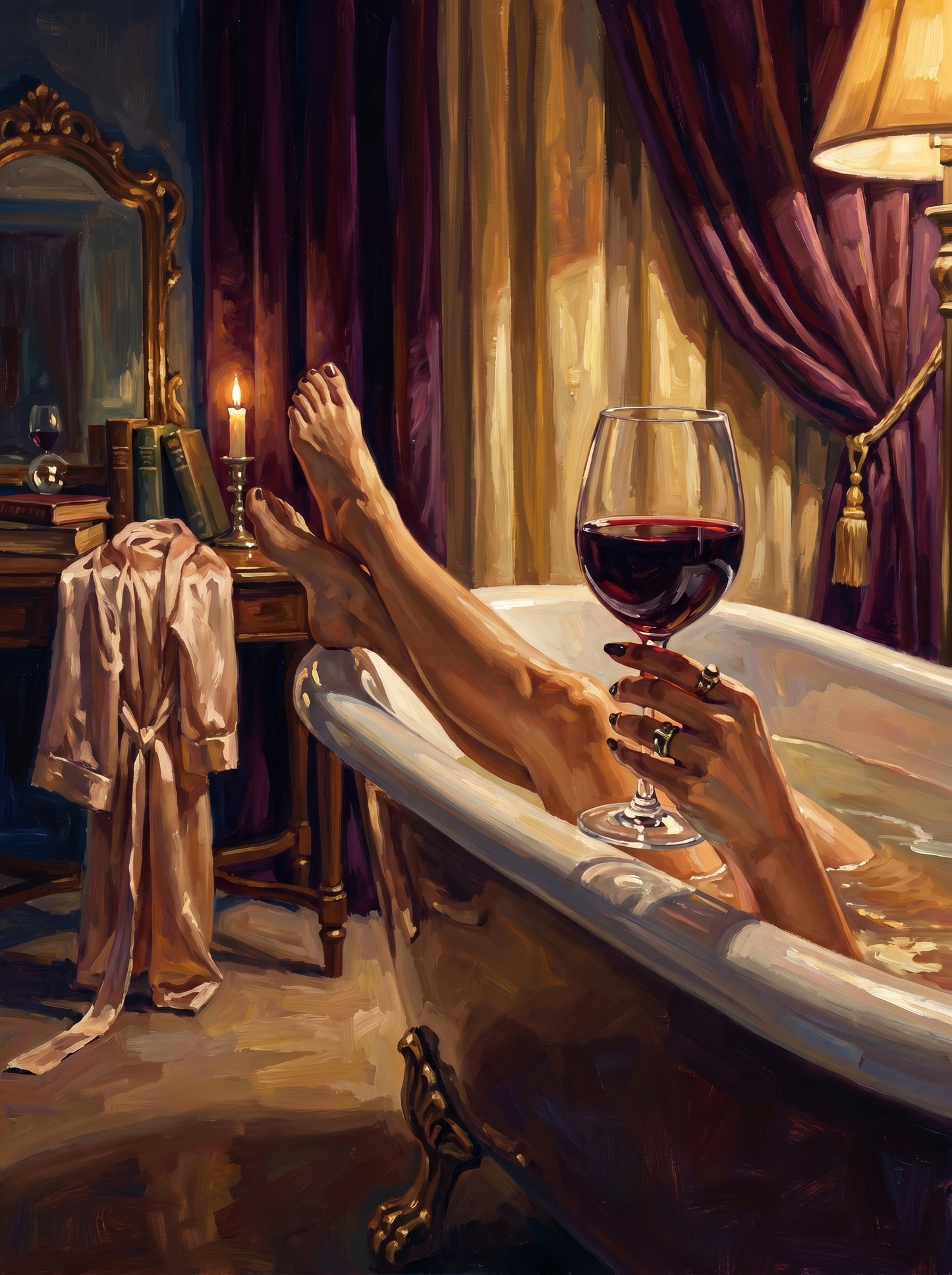 Victorian Bath Wine Evening (80 Colors)