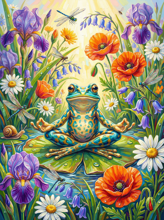 Zen Frog Meditation Pond (120 Colors)