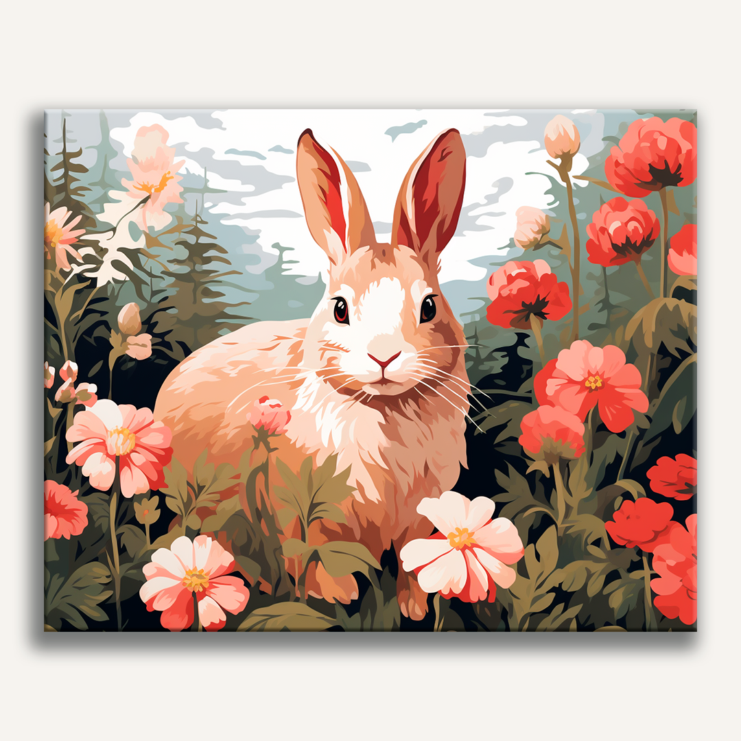 Paint By Numbers Rabbot Startled Rabbit – Paint by Numbers Kits