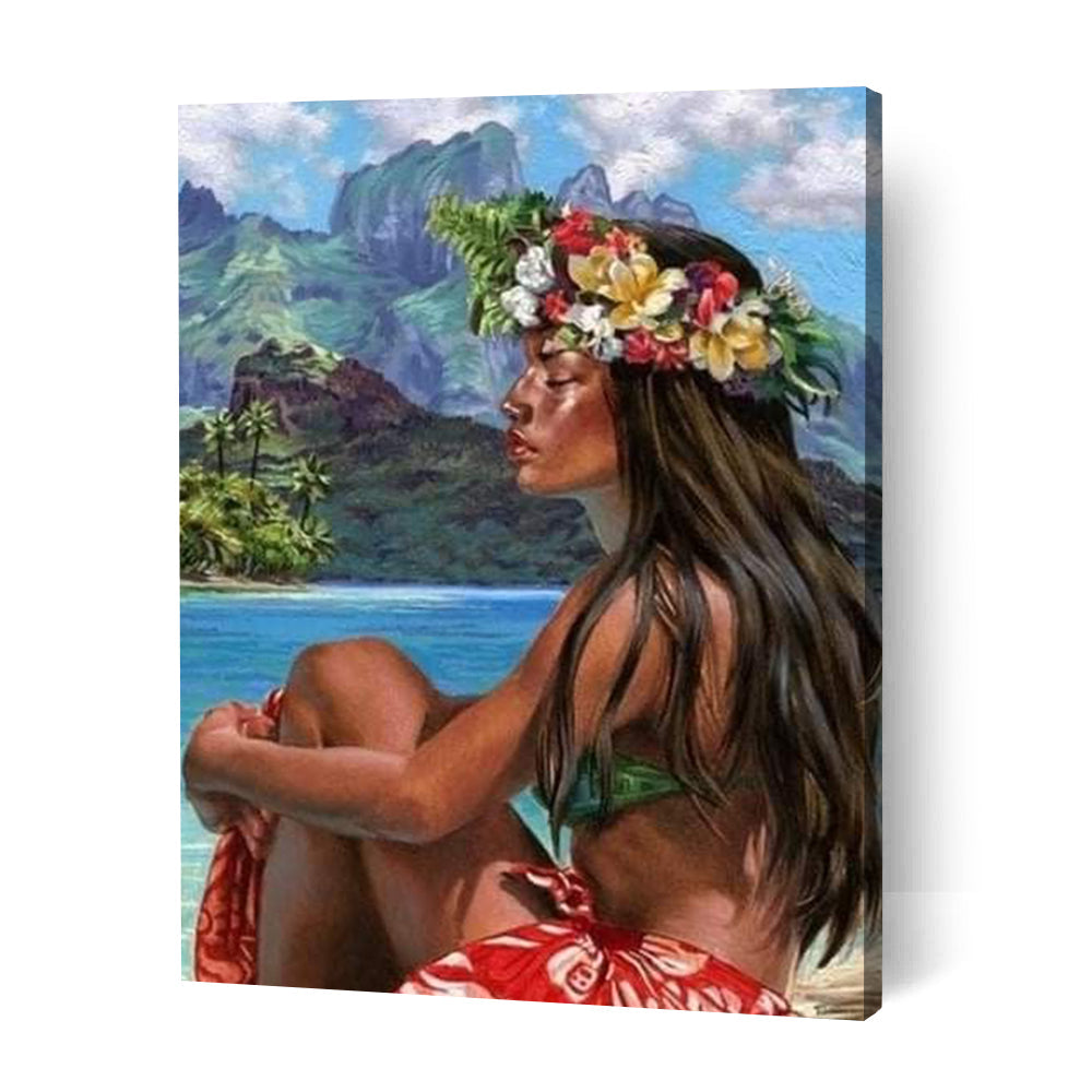 Island Girl I - Paint By Numbers Cities