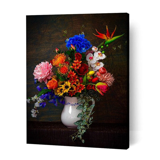 Contrasting Flowers IV - Paint By Numbers Cities