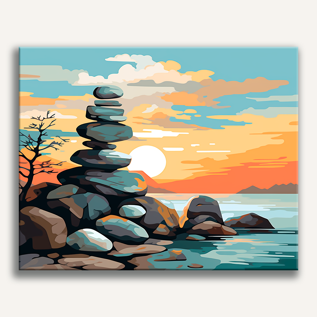 Rock Balancing – Paint by Numbers Kits