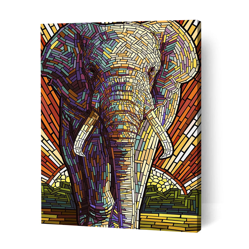 Brick Elephant - Paint By Numbers Cities