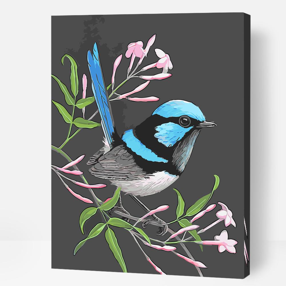 Wren In Jasmine - Paint By Numbers Cities