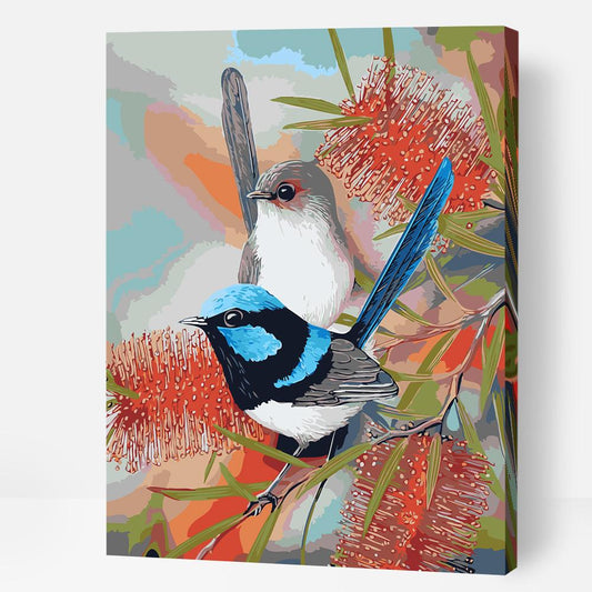 Wrens & Bottlebrush - Paint By Numbers Cities