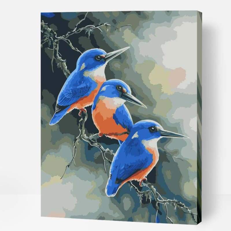 Azure Kingfishers - Paint By Numbers Cities