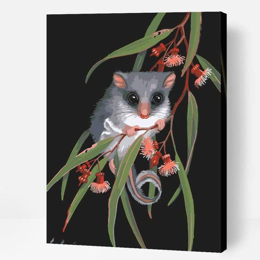 Feathertail Glider & Coral Gum - Paint By Numbers Cities