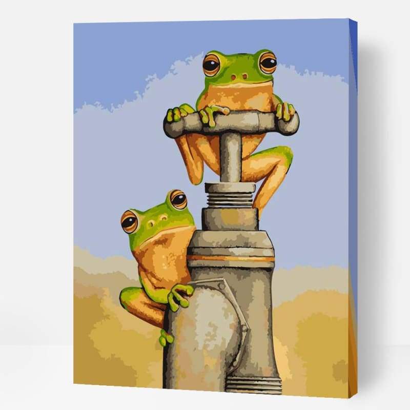 Frogs on Tap - Paint By Numbers Cities
