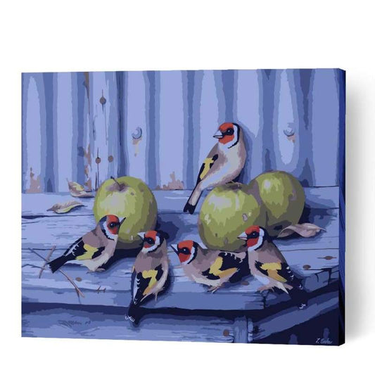 Goldfinches - Paint By Numbers Cities