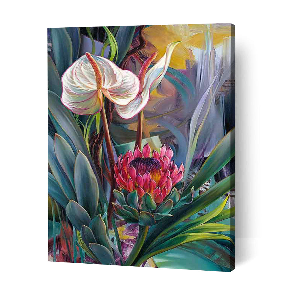 Anthuriums - Paint By Numbers Cities