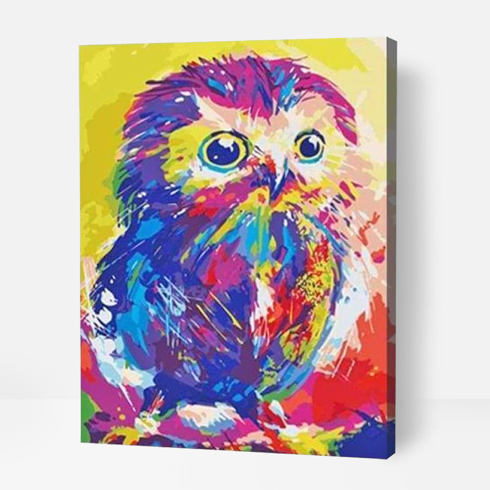 Artistic Owl - Paint By Numbers Cities