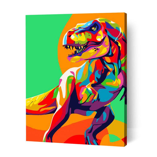 Abstract Dinosaur - Paint By Numbers Cities