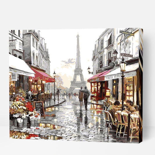Paris Shops - Paint By Numbers Cities
