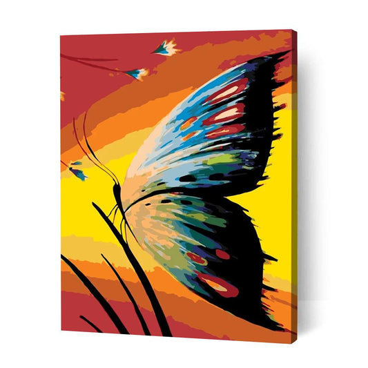 Sunset Butterfly - Paint By Numbers Cities