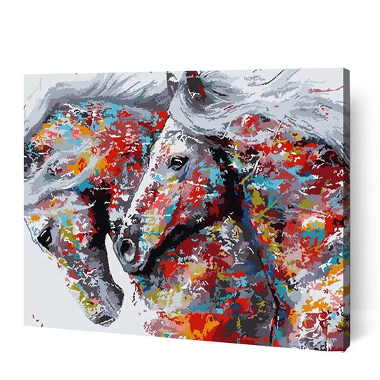 Paint Splash Horse II - Paint By Numbers Cities