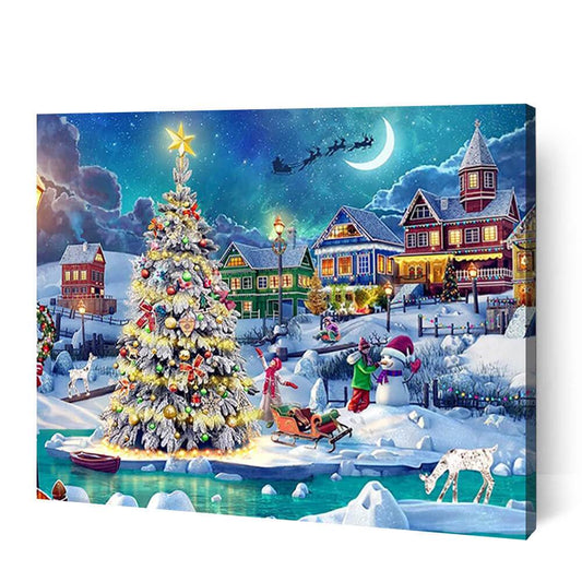 Christmas Winter Wonderland - Paint By Numbers Cities