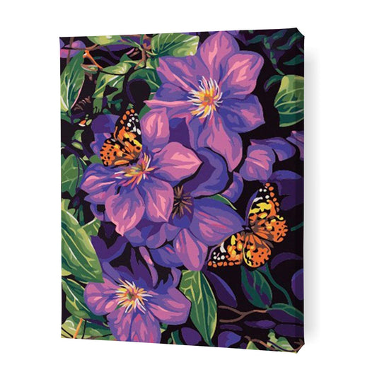 Purple Flowers V - Paint By Numbers Cities