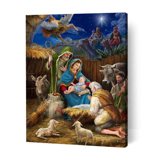 Birth of Jesus II - Paint By Numbers Cities