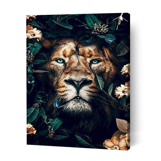 Floral Lion II - Paint By Numbers Cities