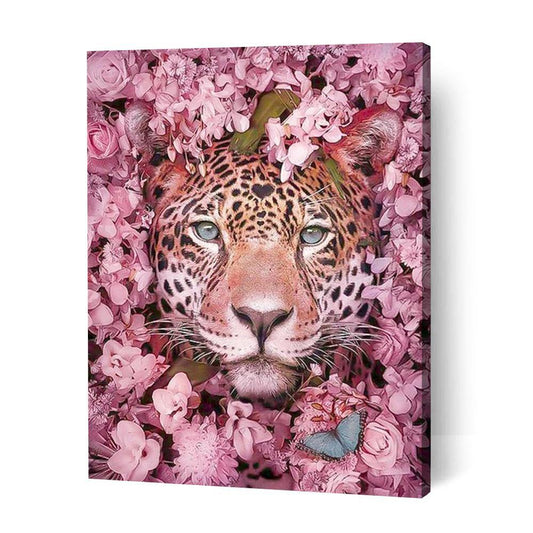 Floral Cheetah III - Paint By Numbers Cities