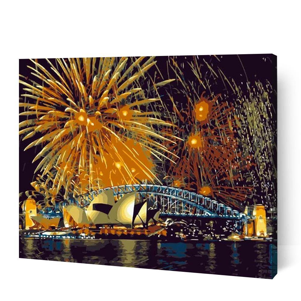 Sydney Fireworks - Paint By Numbers Cities