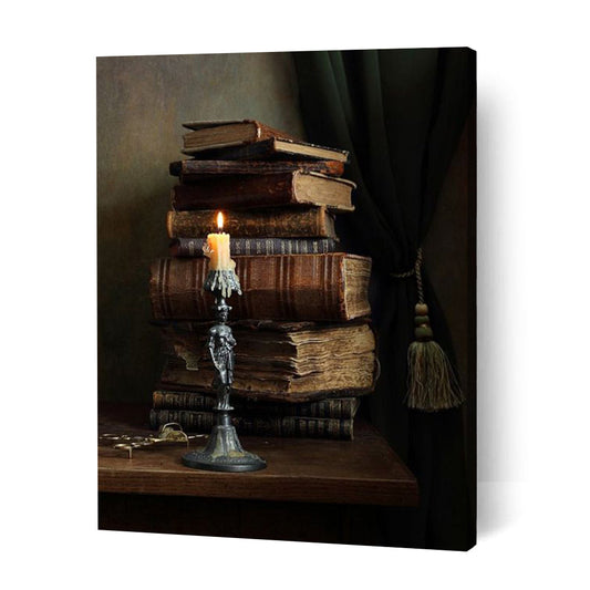 Vintage Candle and Books - Paint By Numbers Cities