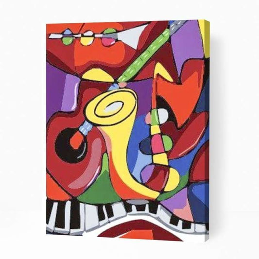 Abstract Music Picasso - Paint By Numbers Cities