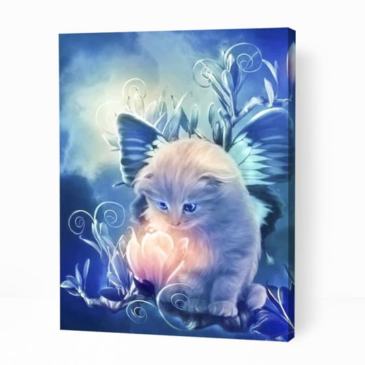 Adorable Fairy Kitten - Paint By Numbers Cities