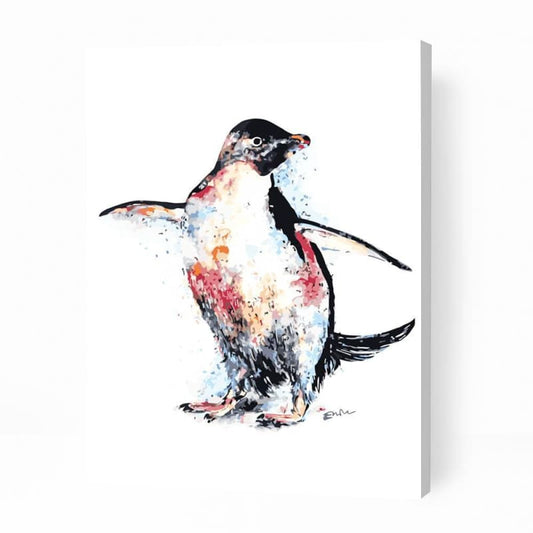 Adorable Penguin Pose - Paint By Numbers Cities
