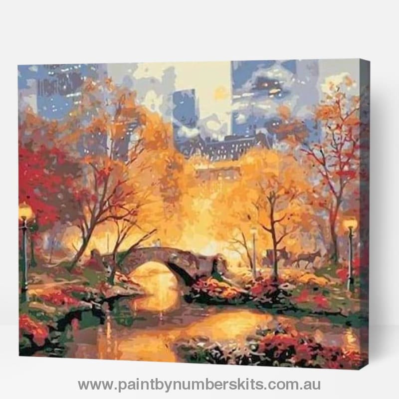 Autumn In Central Park - Paint By Numbers Cities
