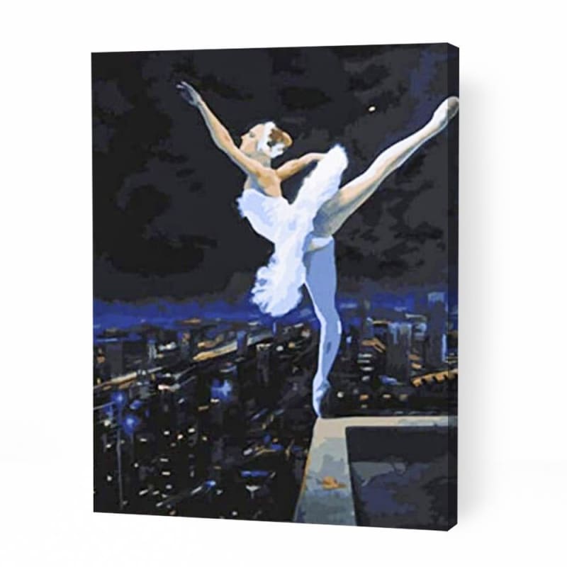 Ballet Dancer at Roof Top - Paint By Numbers Cities