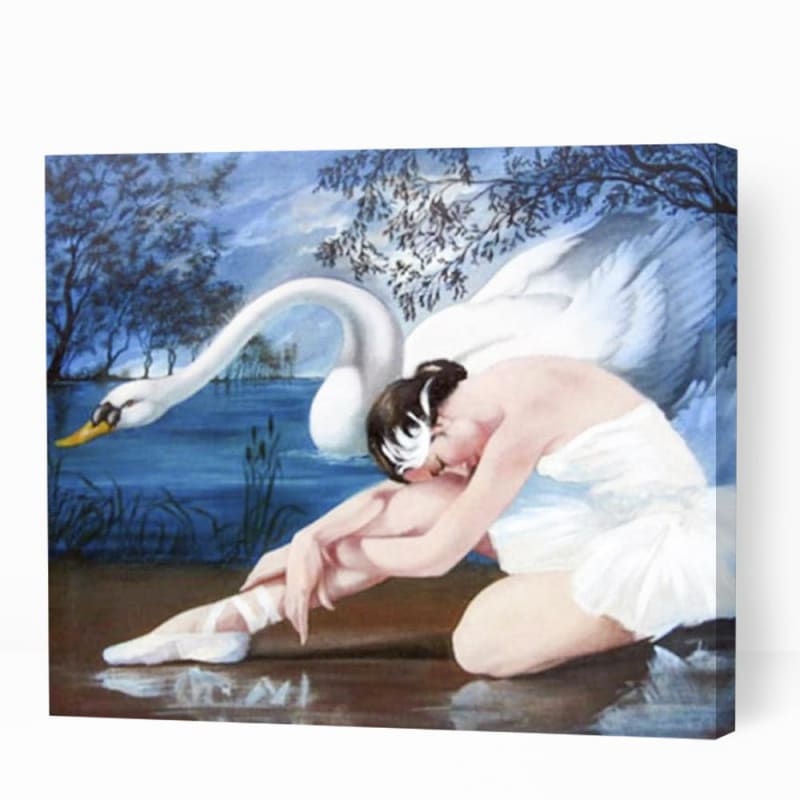 Ballet Dancer with Swan - Paint By Numbers Cities