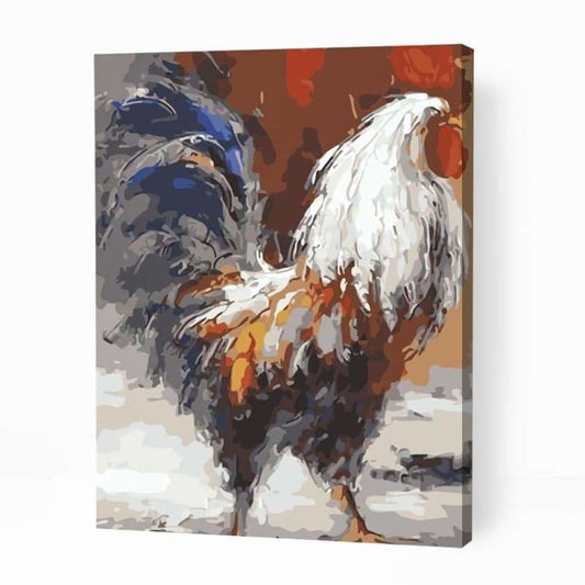 Beautiful Chicken Rooster - Paint By Numbers Cities