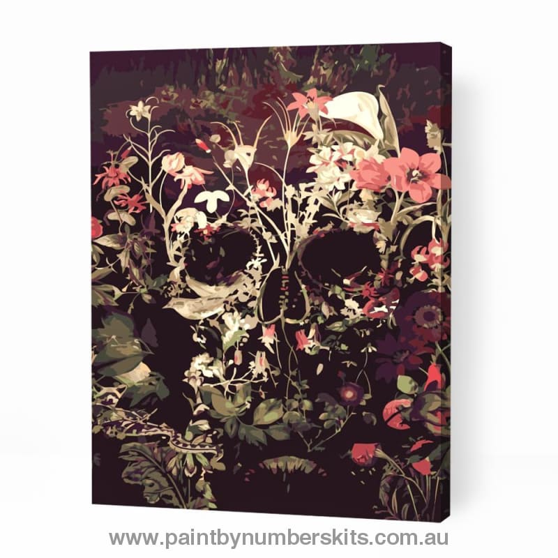 Bloom Floral Skull - Paint By Numbers Cities