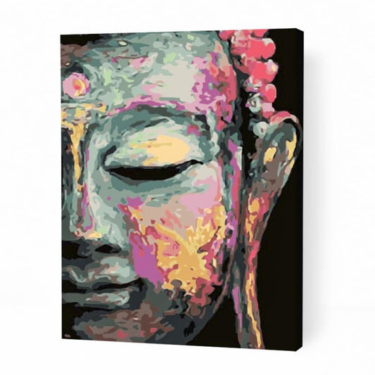 Buddha Face Abstract - Paint By Numbers Cities