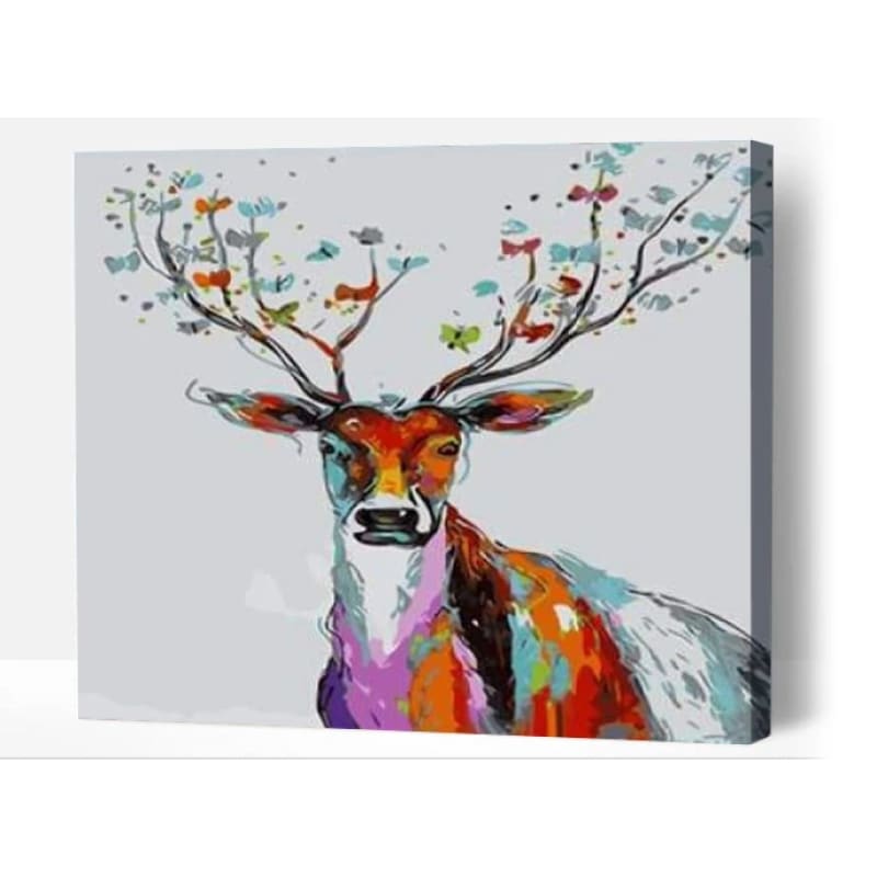 Butterfly Deer - Paint By Numbers Cities