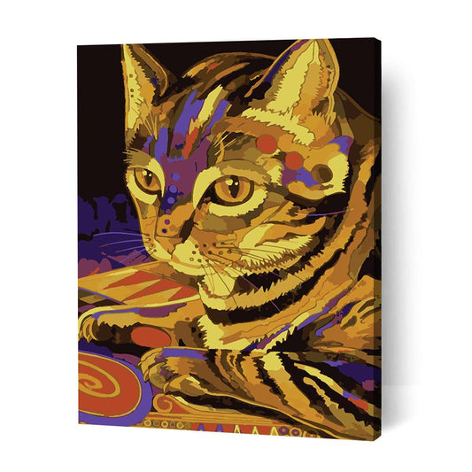 Sunbathing Cat - Paint By Numbers Cities